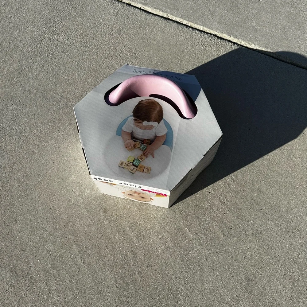 Pink Bumbo Baby Soft Foam Floor Seat w/3 Point Safety Harness NWB - Picture 6 of 7